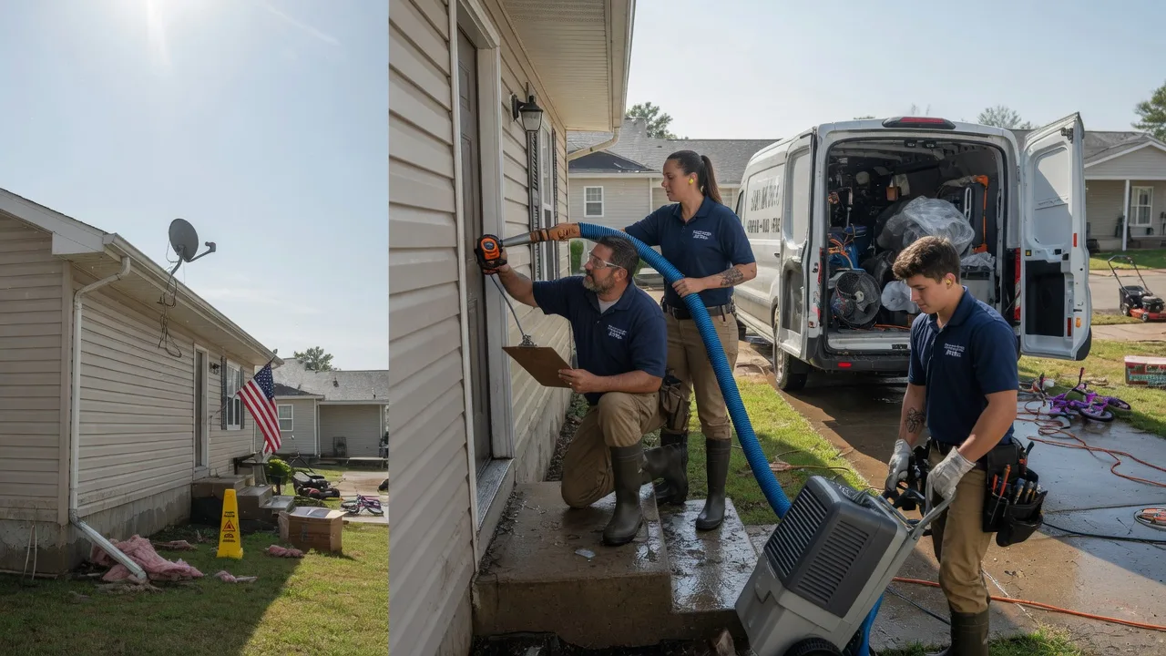 Ceiling Water Damage Restoration in Runnells, IA near me
